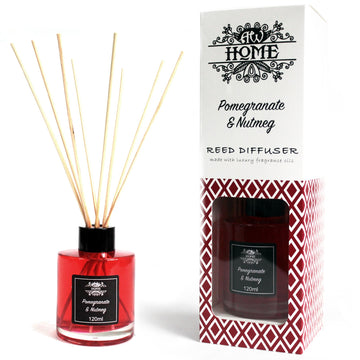 120ml Reed Diffuser - Pomegranate & Nutmeg - Hira Online